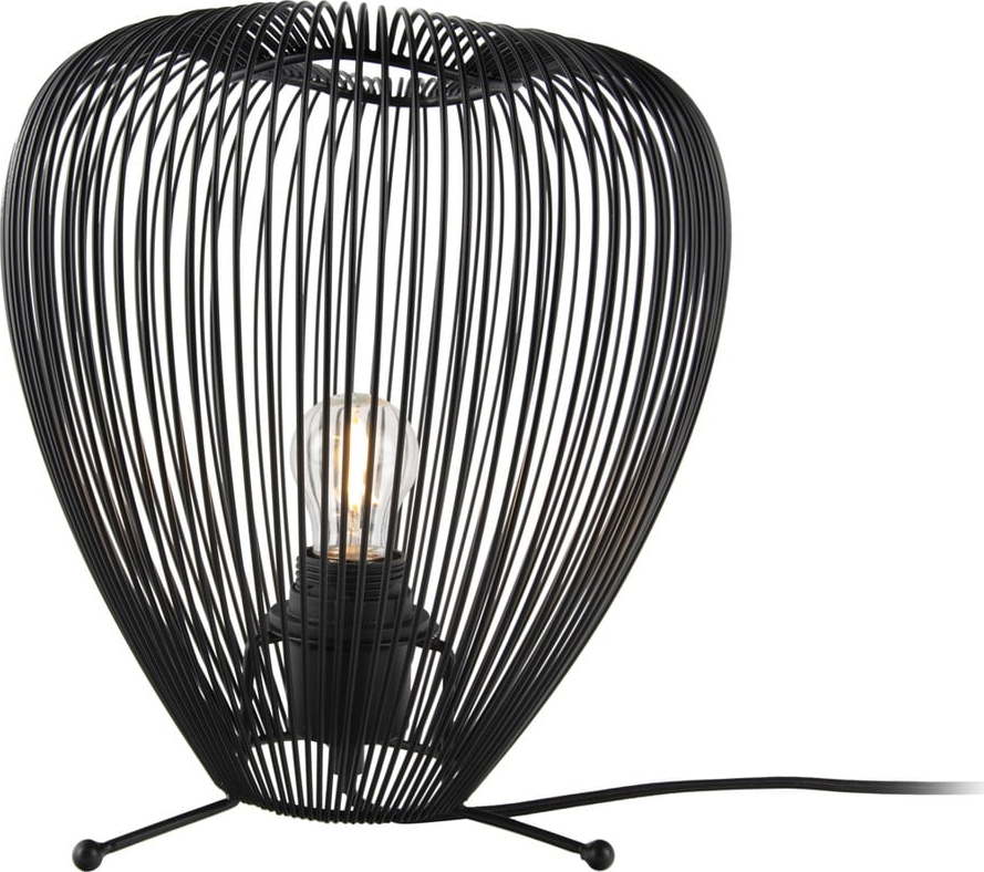 Černá kovová stolní lampa Leitmotiv Lucid