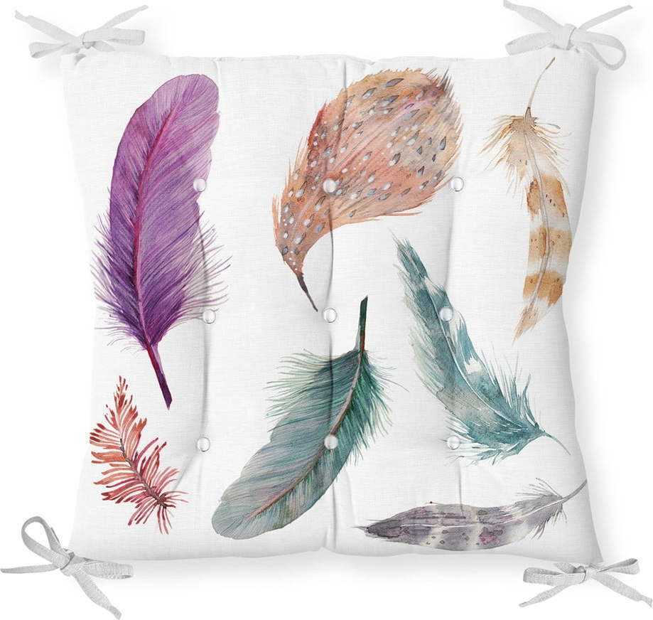 Podsedák s příměsí bavlny Minimalist Cushion Covers Feathers