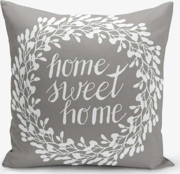 Povlak na polštář s příměsí bavlny Minimalist Cushion Covers Sweet Home