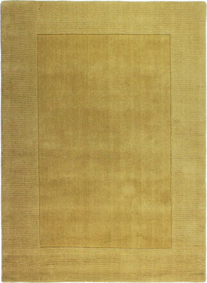 Žlutý vlněný koberec 150x80 cm Tuscany Siena - Flair Rugs Flair Rugs