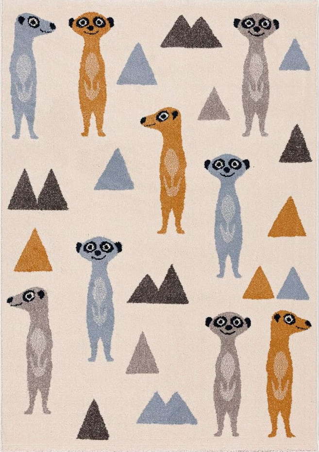 Antialergenní dětský koberec 230x160 cm Funny Meerkat - Yellow Tipi Yellow Tipi