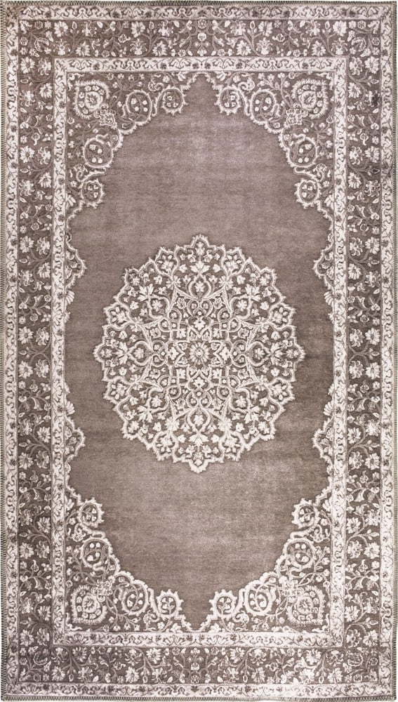 Béžový pratelný koberec běhoun 200x80 cm - Vitaus Vitaus