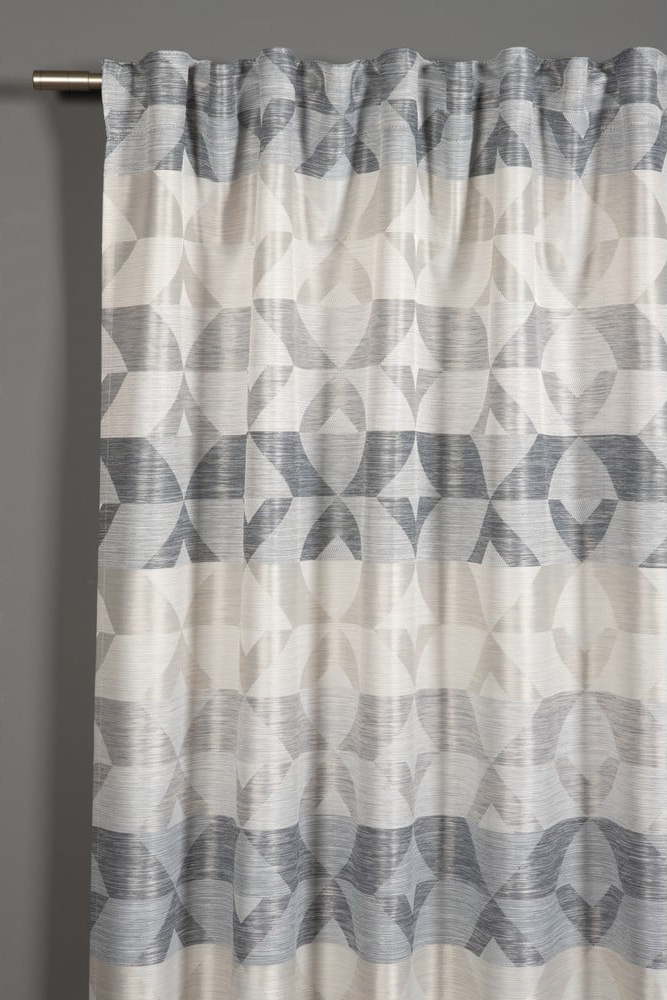 Šedá záclona 245x140 cm Jacquard - Gardinia Gardinia