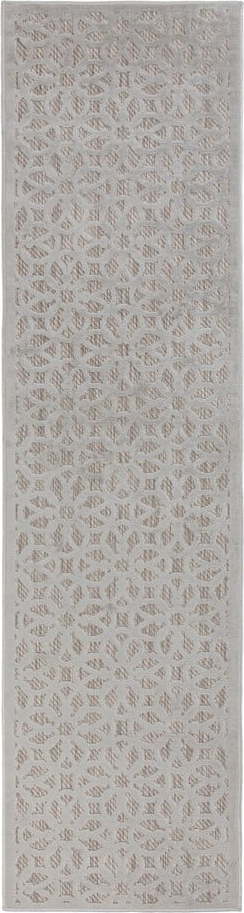 Šedý venkovní koberec běhoun 230x66 cm Argento - Flair Rugs Flair Rugs