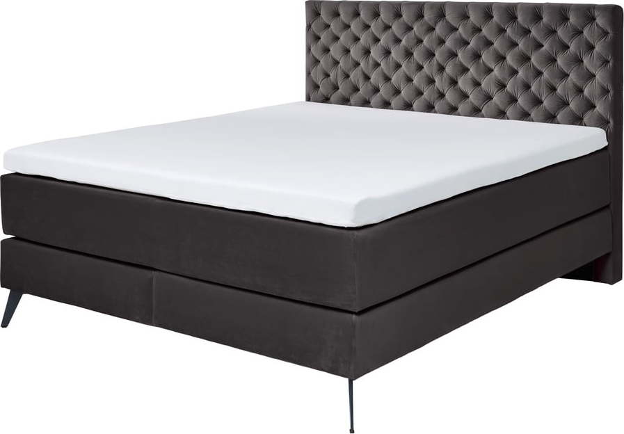 Antracitová boxspring postel 180x200 cm La Maison – Meise Möbel Meise Möbel