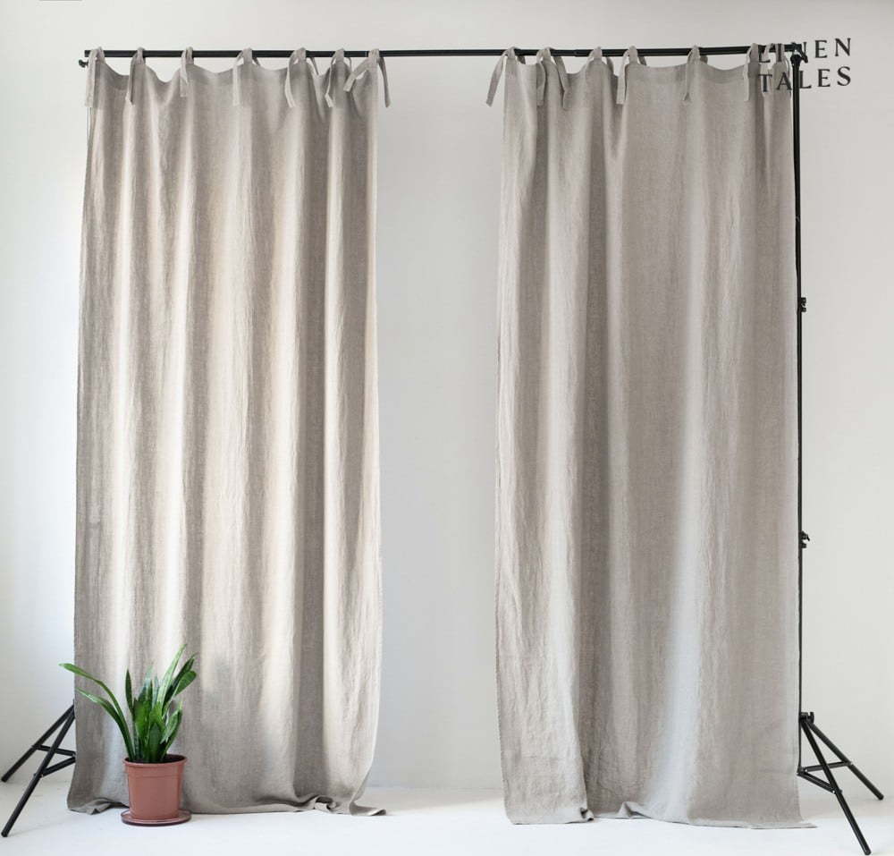 Béžový závěs 140x170 cm Night Time – Linen Tales Linen Tales