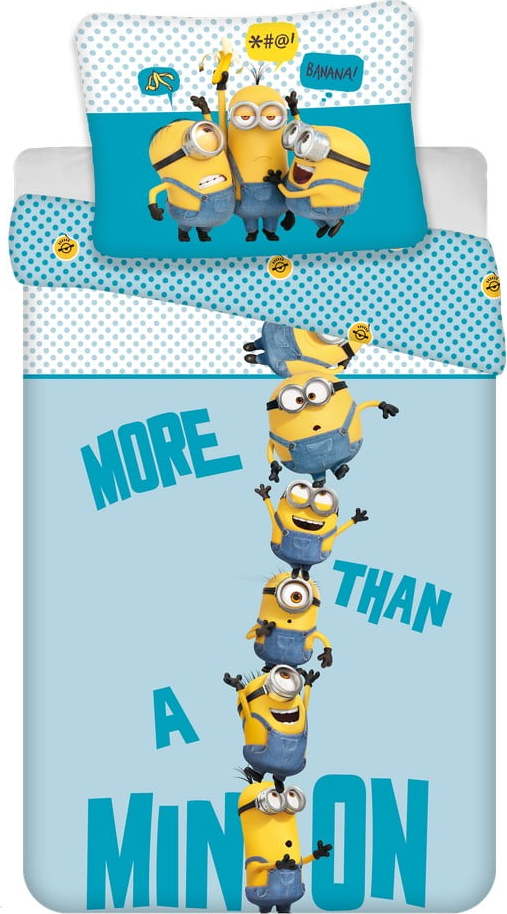 Dětské povlečení na jednolůžko z mikrovlákna 140x200 cm Minions 2 – Jerry Fabrics Jerry Fabrics