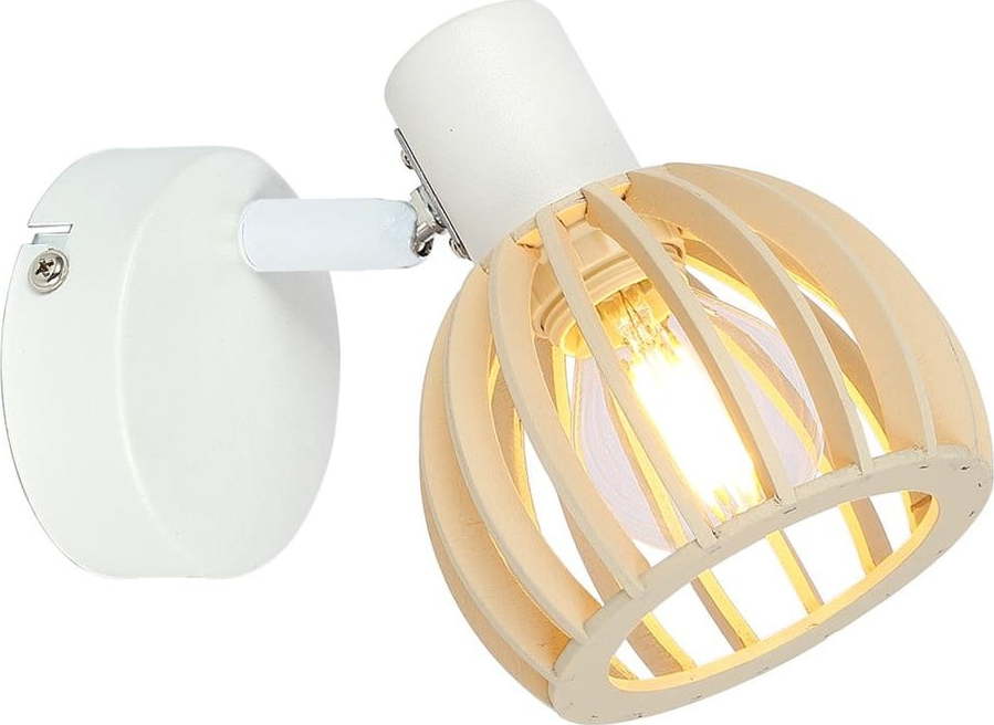 Nástěnné svítidlo v bílo-přírodní barvě ø 10 cm Atarri – Candellux Lighting Candellux Lighting