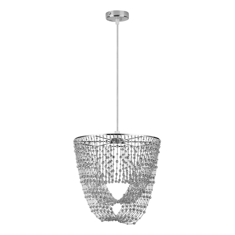 Závěsné svítidlo ve stříbrné barvě ø 40 cm Elba – Candellux Lighting Candellux Lighting