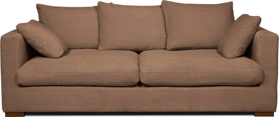 Světle hnědá manšestrová pohovka 220 cm Comfy – Scandic Scandic