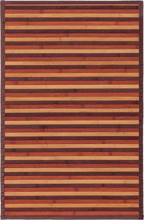 Bambusový koberec v hnědo-hořčicové barvě 60x90 cm – Casa Selección Casa Selección