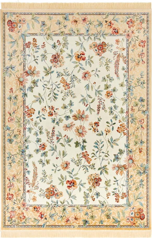 Béžový koberec z viskózy 95x140 cm Oriental – Nouristan Nouristan