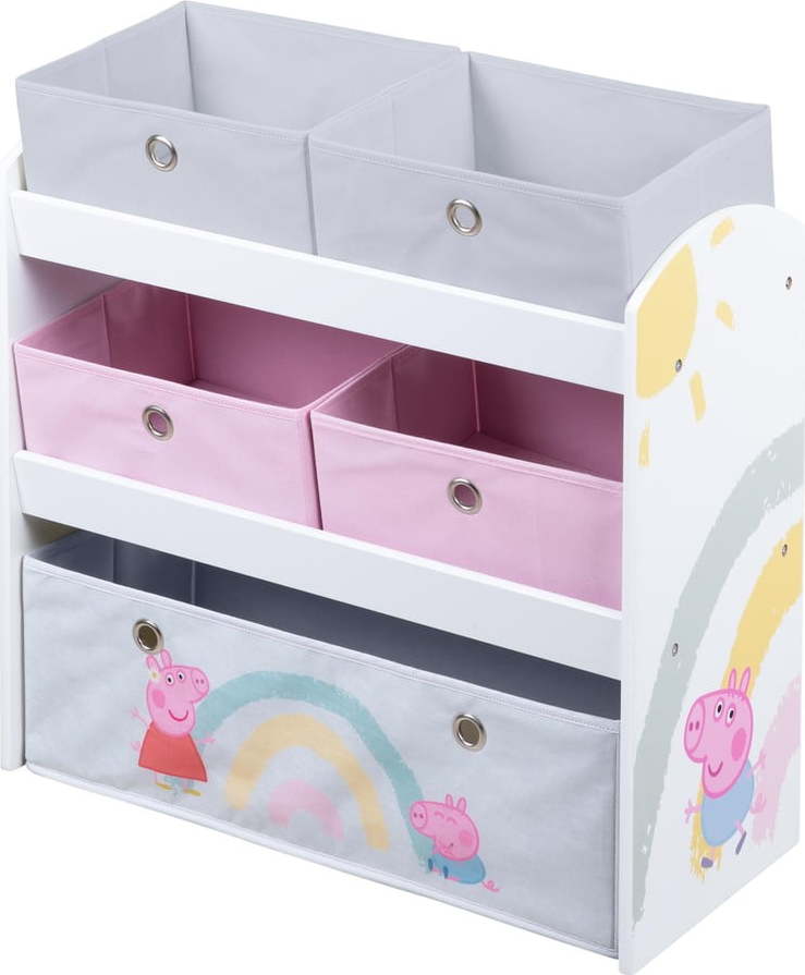 Dětský organizér na hračky 63.5x29.5x67 cm Peppa Pig – Roba Roba