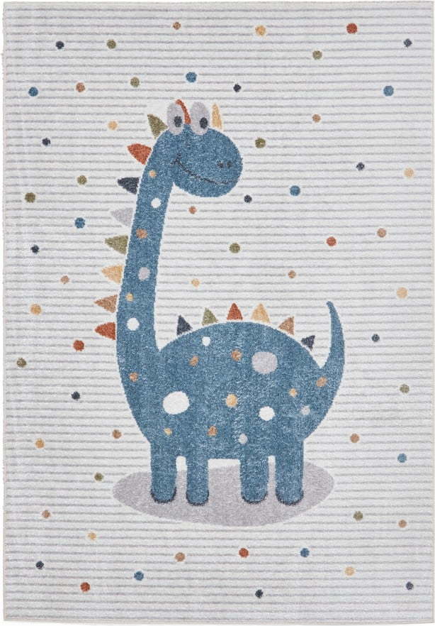 Modro-světle šedý dětský koberec 80x150 cm Vida Kids Dinosaur – Think Rugs Think Rugs