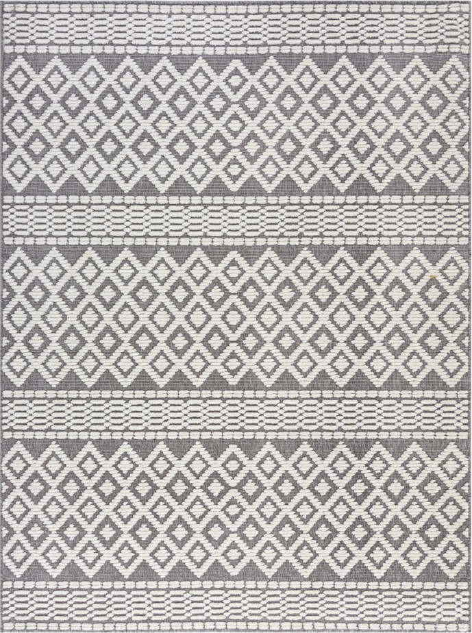 Šedý pratelný koberec z žinylky 80x160 cm Jhansi – Flair Rugs Flair Rugs