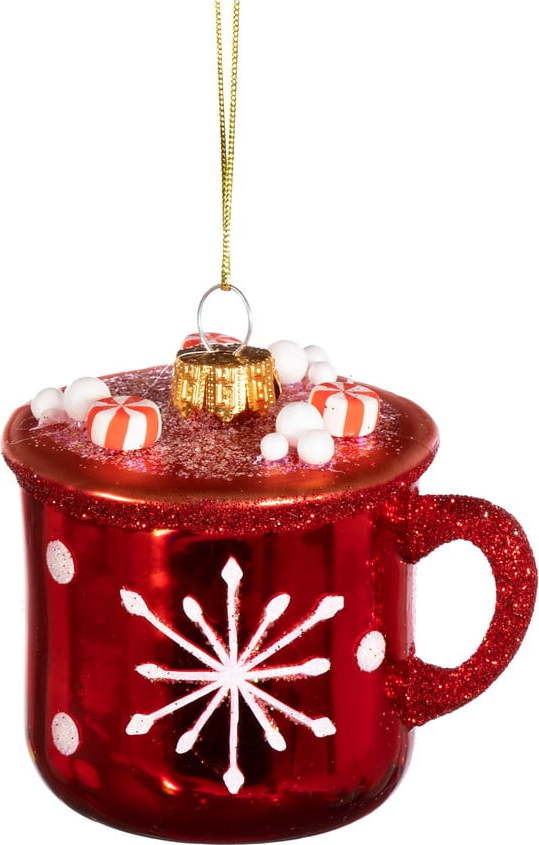 Skleněná vánoční ozdoba Hot Chocolate – Sass & Belle Sass & Belle