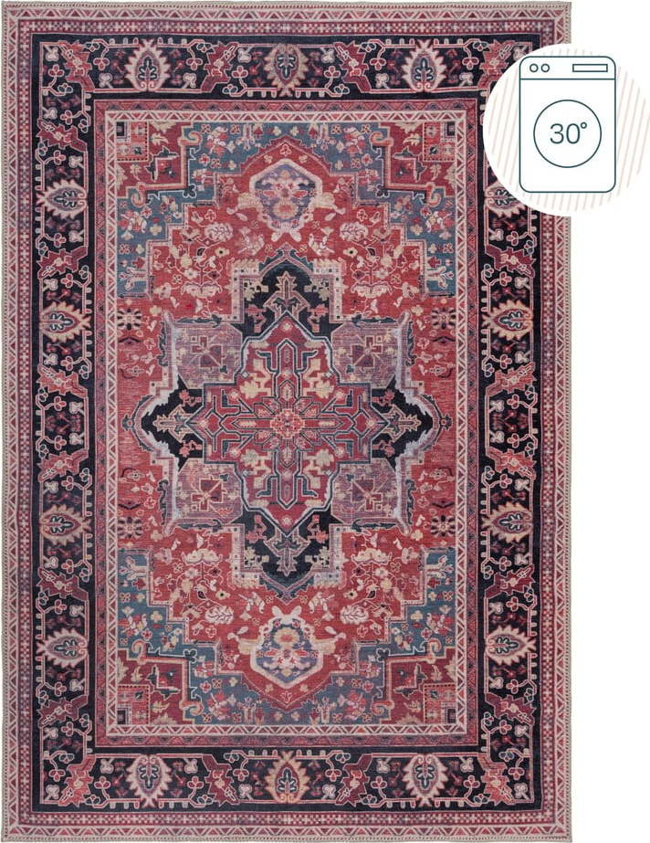 Vínový pratelný koberec s příměsí recyklovaných vláken 120x170 cm Windsor – Flair Rugs Flair Rugs