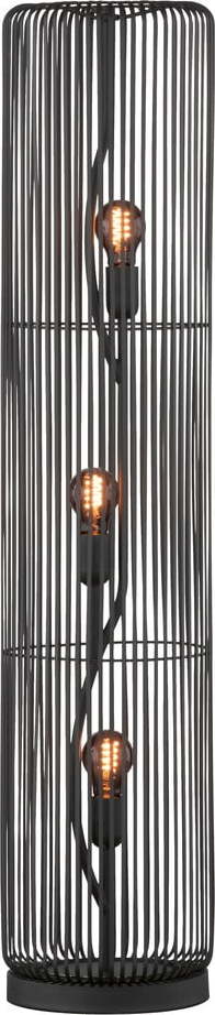 Černá stojací lampa (výška 113 cm) Cage – Fischer & Honsel Fischer & Honsel