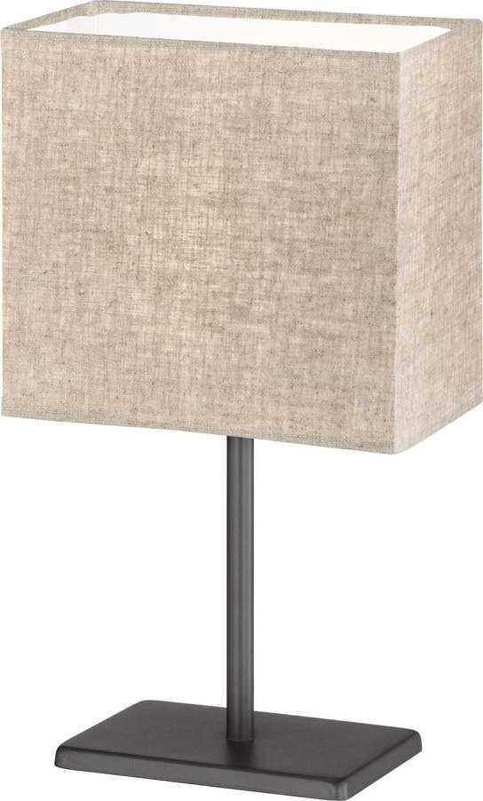 Černo-béžová stolní lampa s textilním stínidlem (výška 30 cm) Kate – Fischer & Honsel Fischer & Honsel