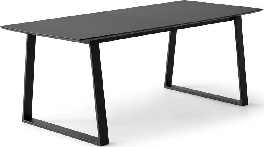 Černý rozkládací jídelní stůl s černou deskou 100x210 cm Meza – Hammel Furniture Hammel Furniture