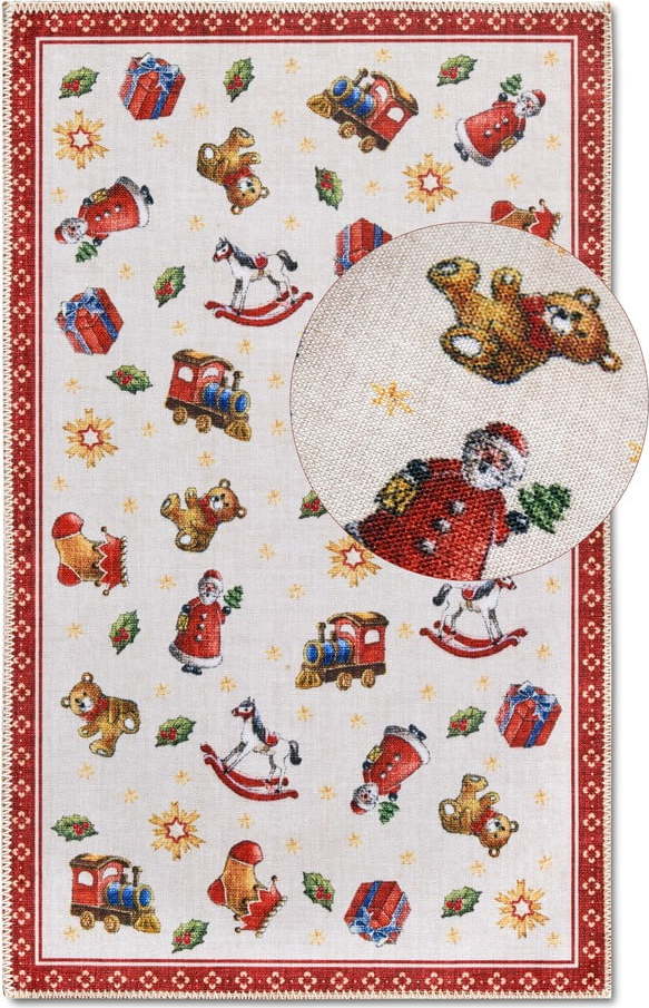 Červený koberec s vánočním motivem 50x80 cm Red Christmas – Villeroy&Boch Villeroy & boch