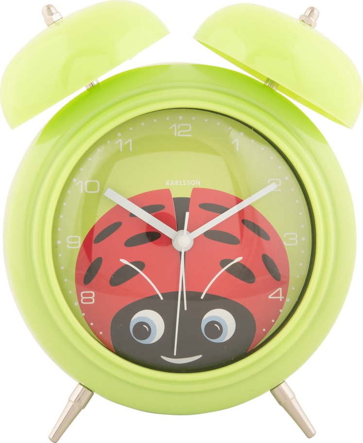 Dětský budík ø 15 cm Peekaboo Ladybug – Karlsson Karlsson