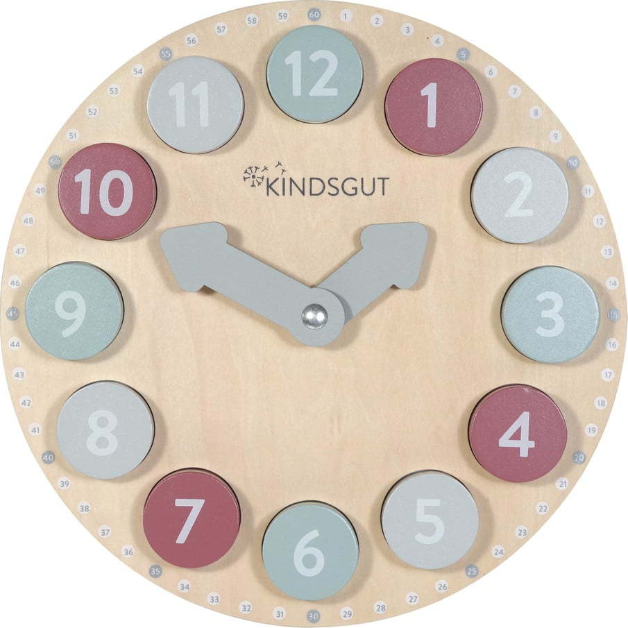 Dřevěné vkládací puzzle Clock – Kindsgut KINDSGUT