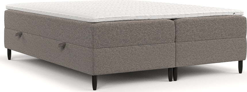 Hnědá boxspring postel s úložným prostorem 180x200 cm Malte – Maison de Rêve Maison de Reve