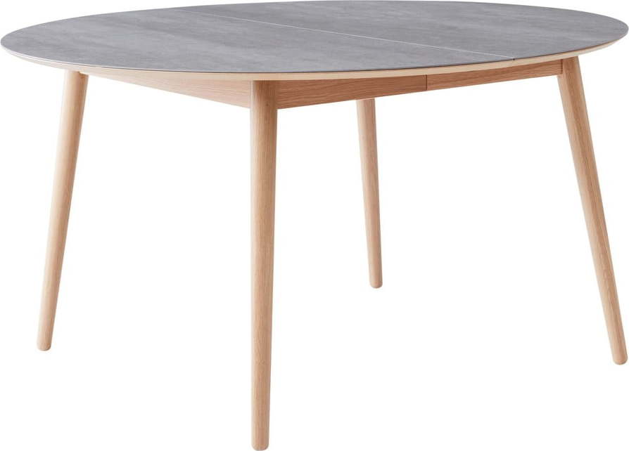 Kulatý rozkládací jídelní stůl s keramickou deskou ø 135 cm Meza – Hammel Furniture Hammel Furniture