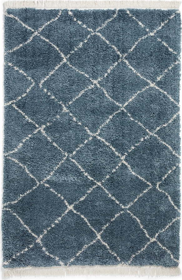 Modrý běhoun 60x230 cm Boho – Think Rugs Think Rugs