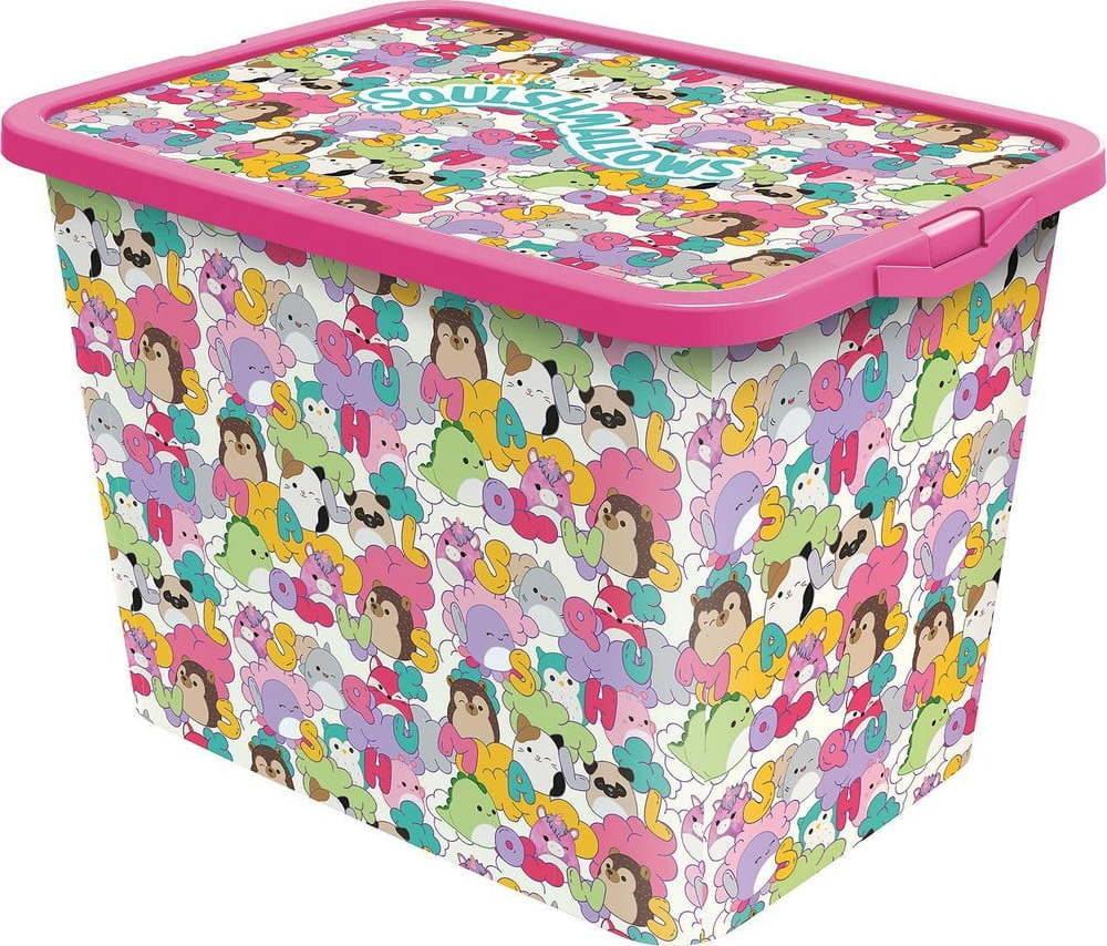 Plastový dětský úložný box 40x29x27 cm Stor – SQUISHMALLOWS SQUISHMALLOWS