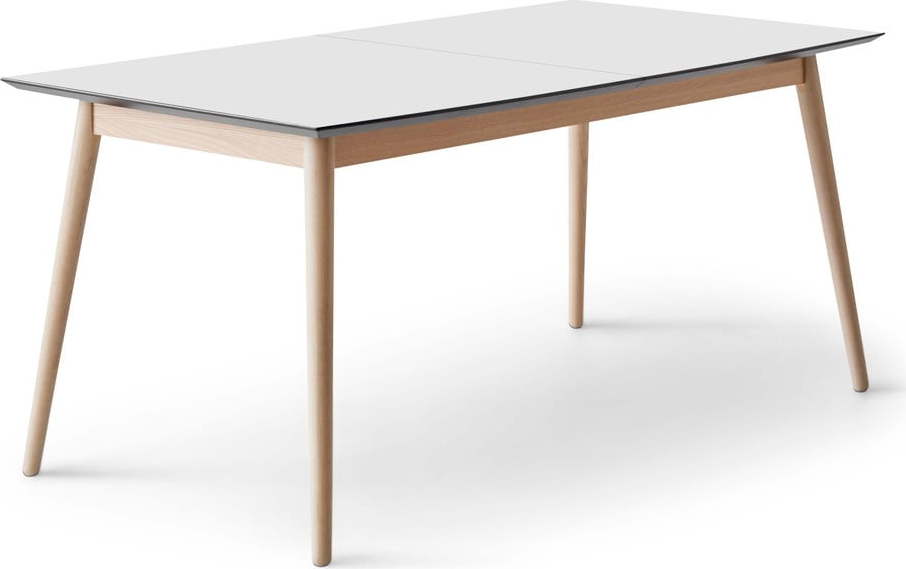 Rozkládací jídelní stůl s bílou deskou v bílo-přírodní barvě 100x210 cm Meza – Hammel Furniture Hammel Furniture