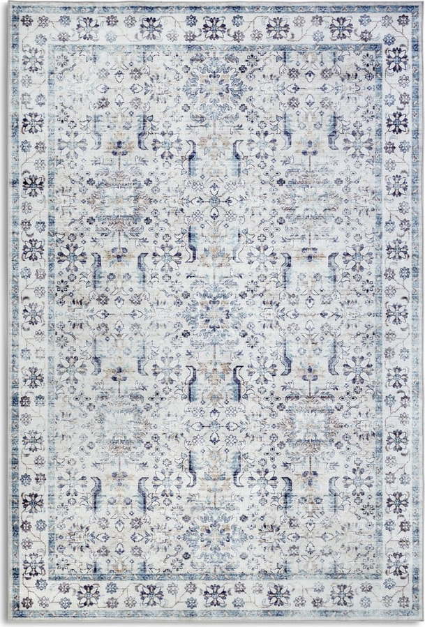 Světle modrý koberec 160x230 cm Saveh Cream Blue – Elle Decoration Elle Decoration