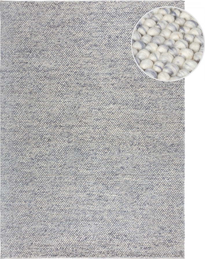 Světle modrý ručně tkaný koberec s příměsí vlny 120x170 cm Minerals – Flair Rugs Flair Rugs