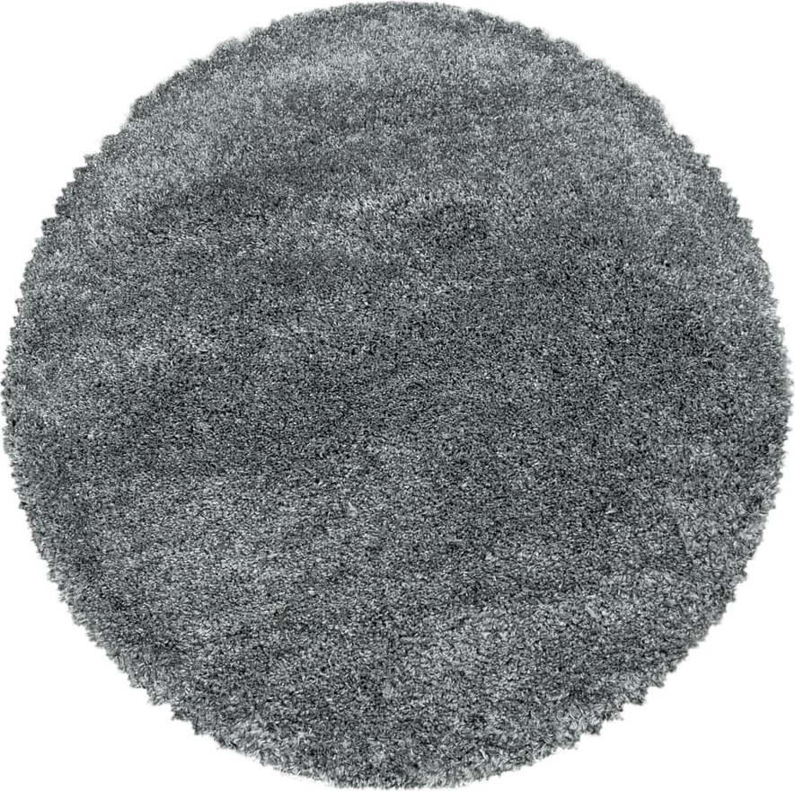 Šedý kulatý koberec ø 160 cm Fluffy – Ayyildiz Carpets Ayyildiz Carpets